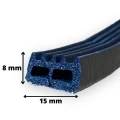 Uszczelka samoprzylepna drzwi okna E 15x8 MM