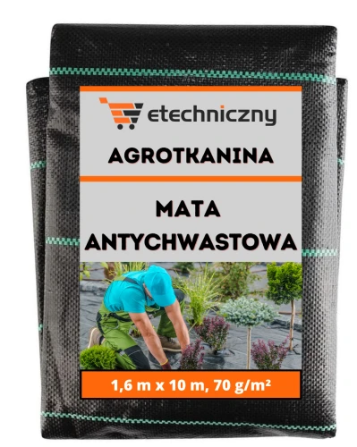 Agrotkanina, agrowłóknina antychwastowa 70g 1,6x10m